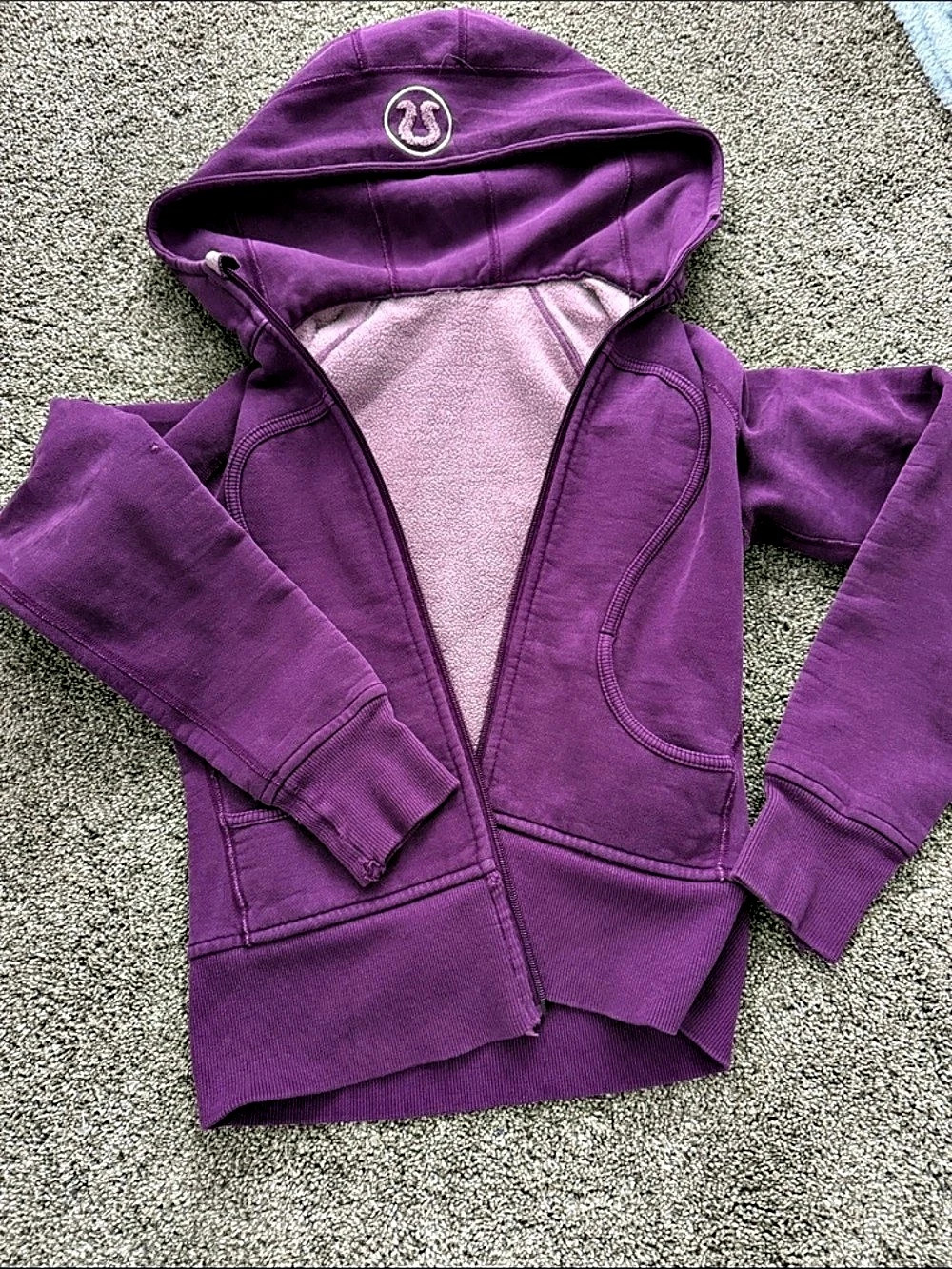 lululemon Purple Zip-Up Hoodie